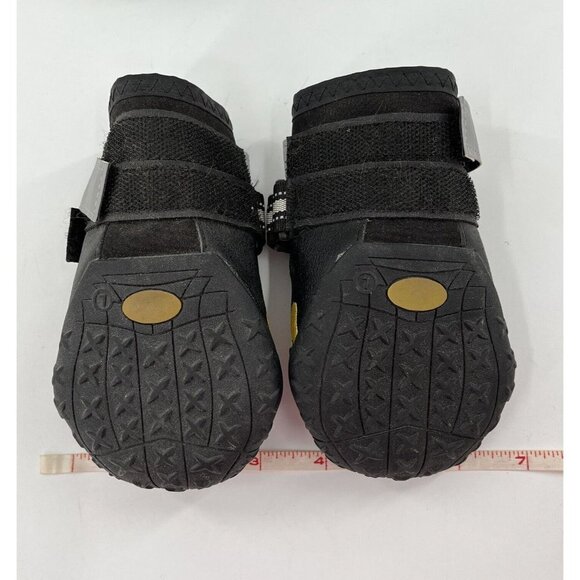 Dog Boots Waterproof Shoes Reflective Strips Rugged Anti Slip Sole 2.8"x3.2" - Picture 6 of 7
